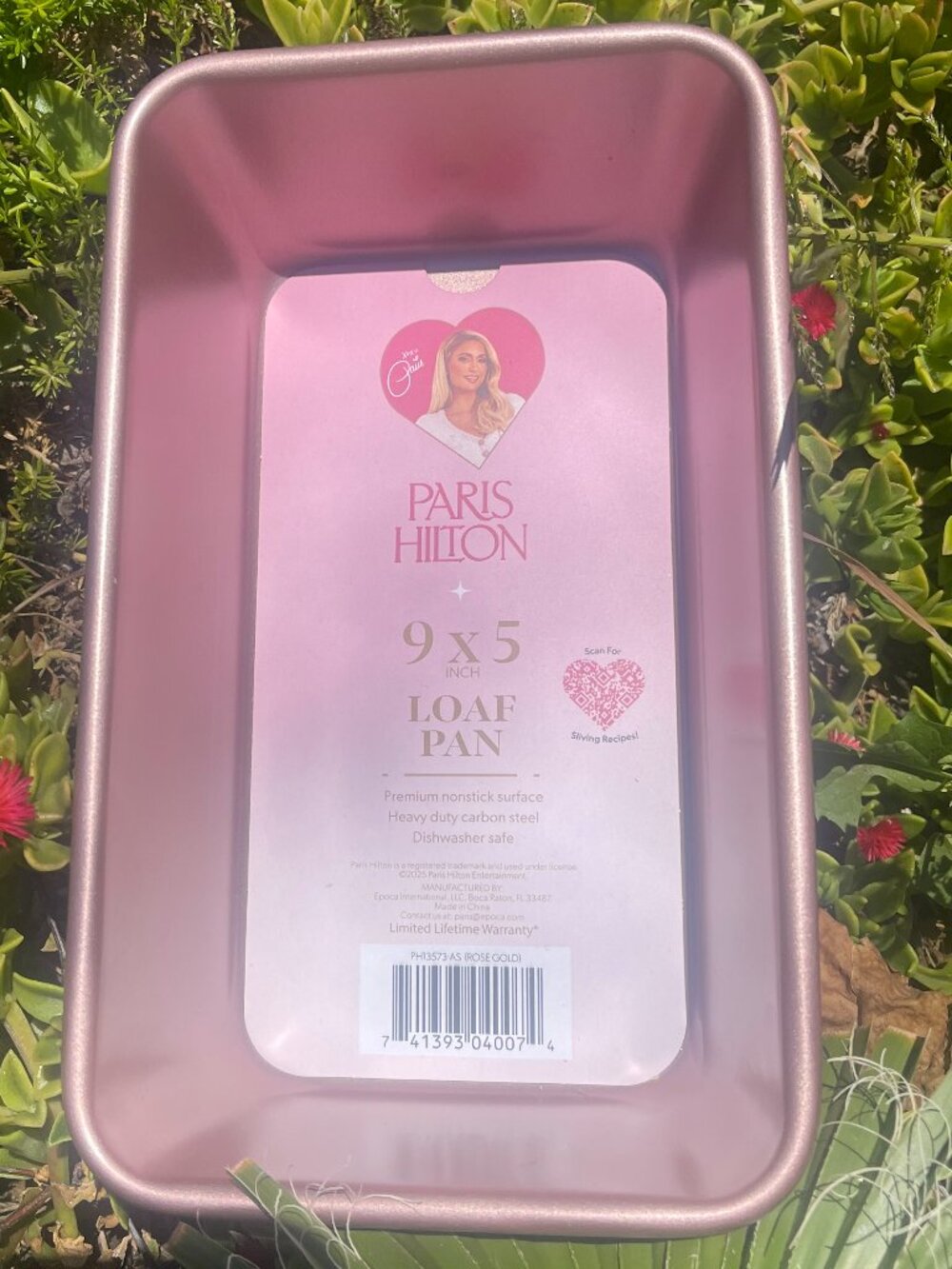 Paris Hilton Rose Gold 9” Square Cake Pan New